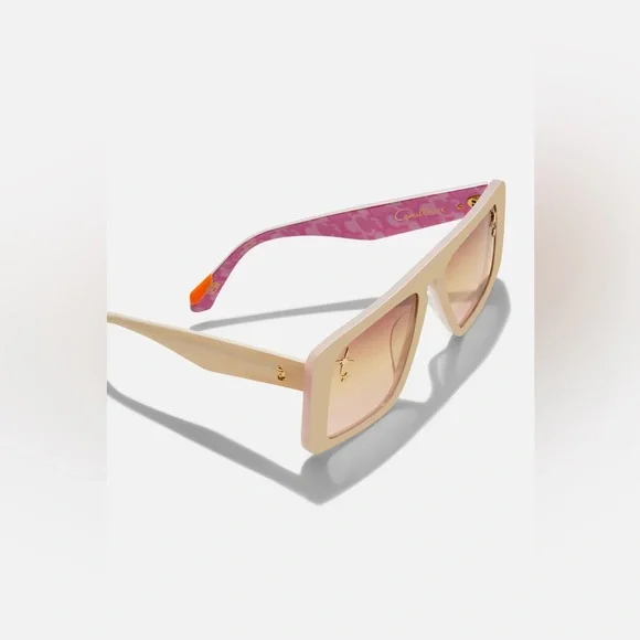 CAMILLA “Fully Booked” Ballet Pink oversized full face acetate boho sunglasses - Picture 5 of 7